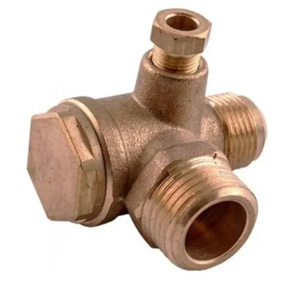 com4050-6 NRV - Male Tank Connection- Male Inlet ITALIAN 3/8"M X 3/8"M