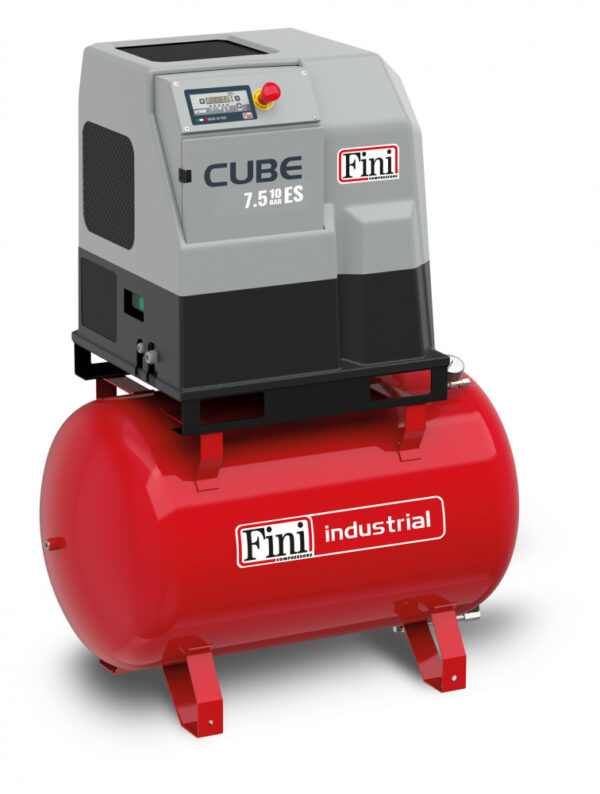 cube-7-5-10-270-es Trent-FINI CUBE ROTARY SCREW AIR COMPRESSOR 270LT 7.5KW WITH DRYER