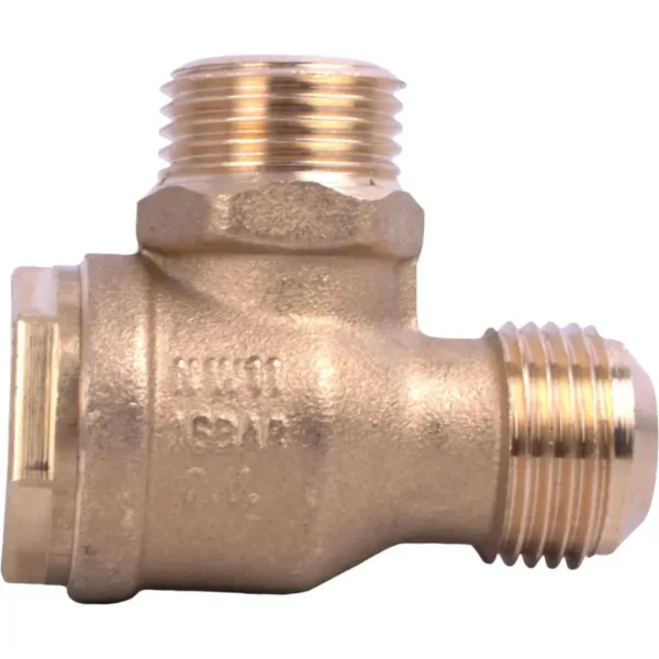 gav00113 NRV - Male Tank Connection- Male Inlet ITALIAN 1/2"M X 1/2"M